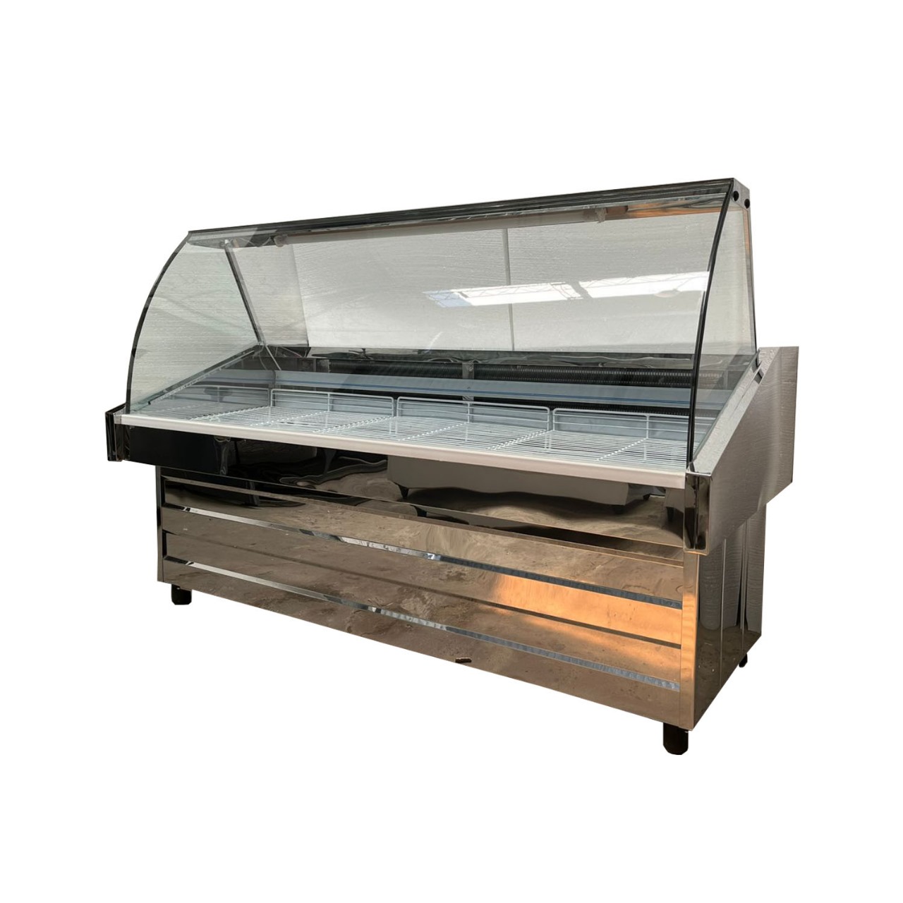 Heladera Batea Vidrio Curvo 2.40 mts - Imagen 2