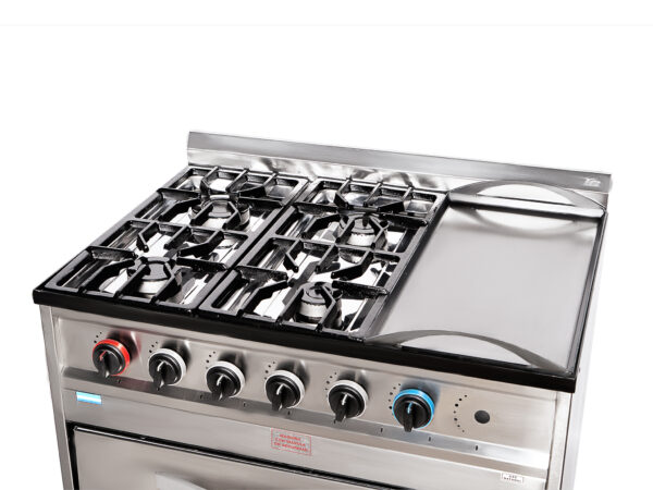 COCINA SEMI-IND 4H + PLANC ESMER. TC VALV. Tecno Calor - Imagen 2