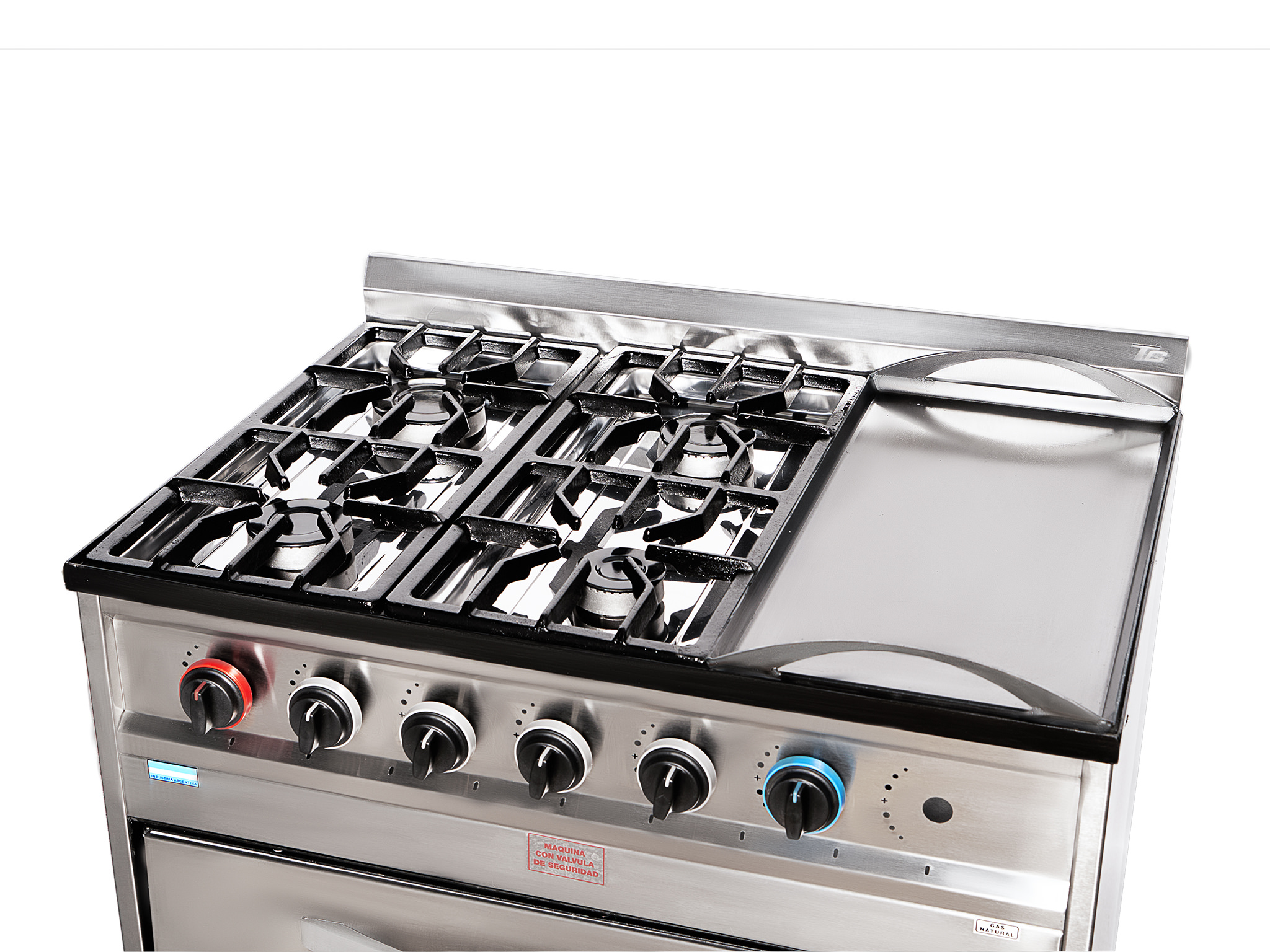COCINA SEMI-IND 4H + PLANC ESMER. TC VALV. Tecno Calor - Imagen 2
