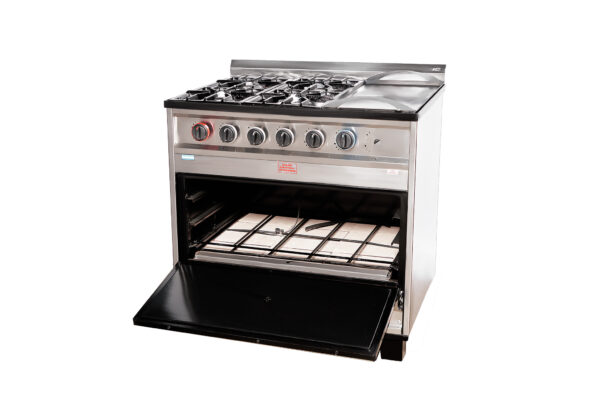 COCINA SEMI-IND 4H + PLANC ESMER. TC VALV. Tecno Calor - Imagen 3