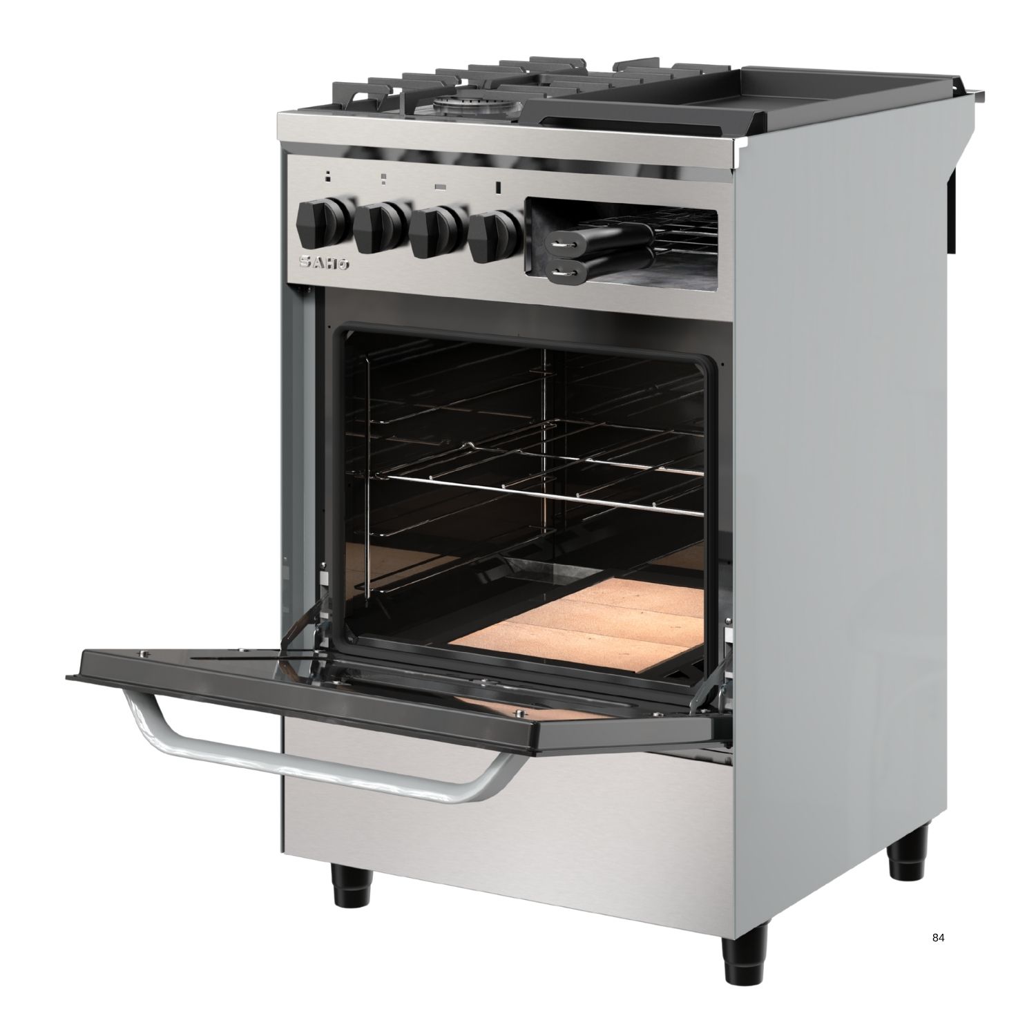 COCINA KUMA 550 MULTIGRILL 2H + PLANCHA + CARLITERO Saho - Imagen 3
