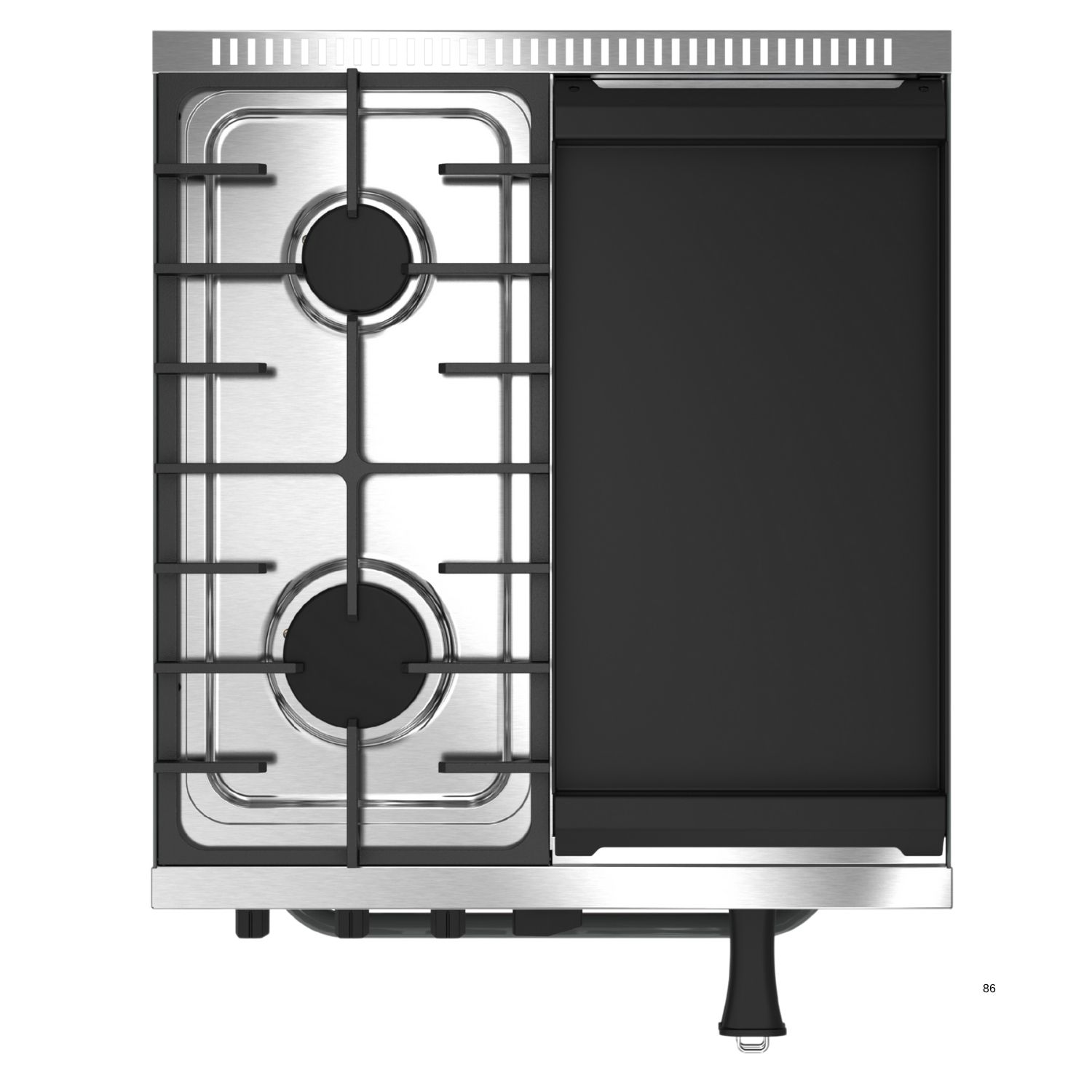 COCINA KUMA 550 MULTIGRILL 2H + PLANCHA + CARLITERO Saho - Imagen 6
